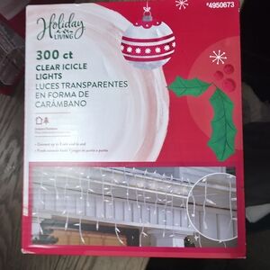 Holiday Living White Icicle String Lights